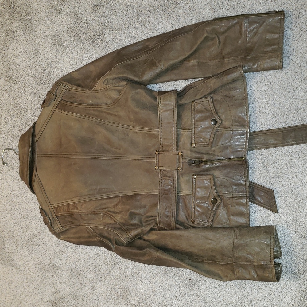 Wilson's Leather Olive Jacket - Picture 4 of 5